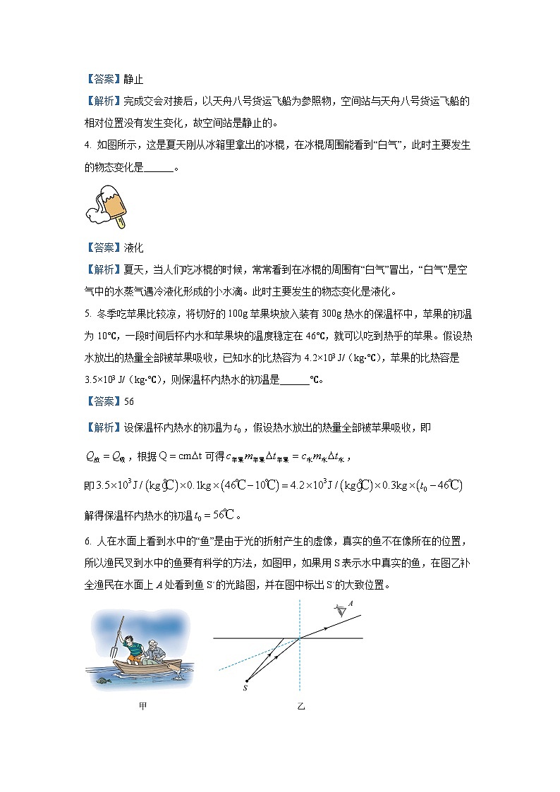 2025年安徽省中考定心卷物理试题（解析版）第2页