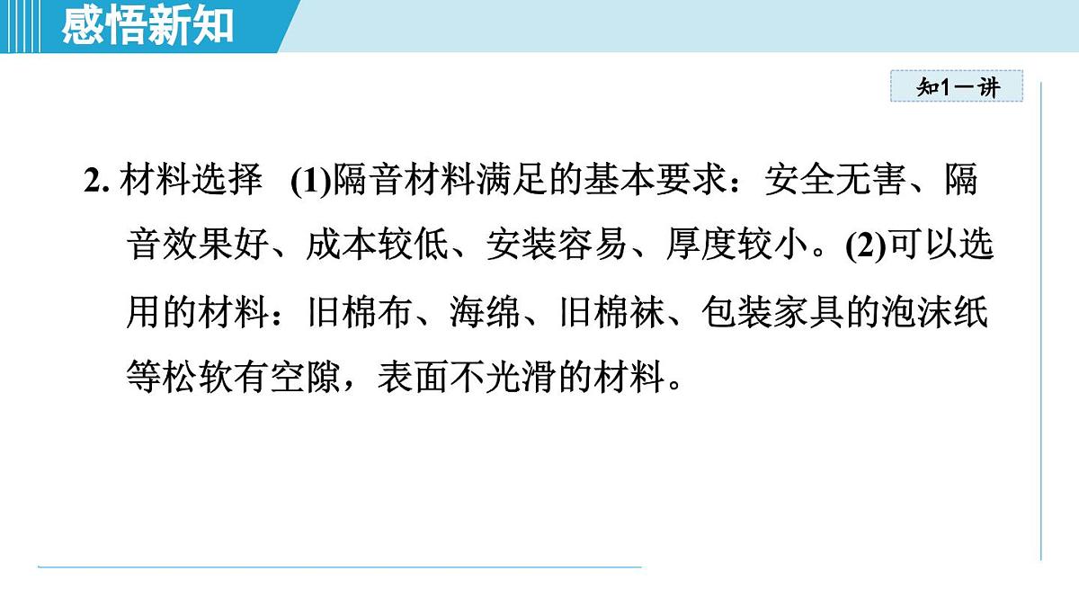 人教版八年级物理上册  2.5跨学科实践：制作隔音房间模型（第二章 声现象  学习、上课课件）第4页
