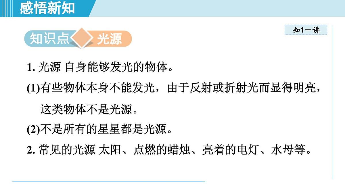 人教版八年级物理上册  4.1光的直线传播（第四章 光现象  学习、上课课件）第3页