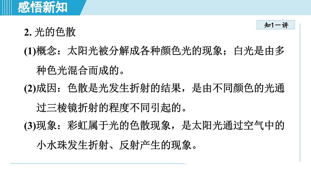 人教版八年级物理上册  4.5光的色散（第四章 光现象  学习、上课课件）第5页