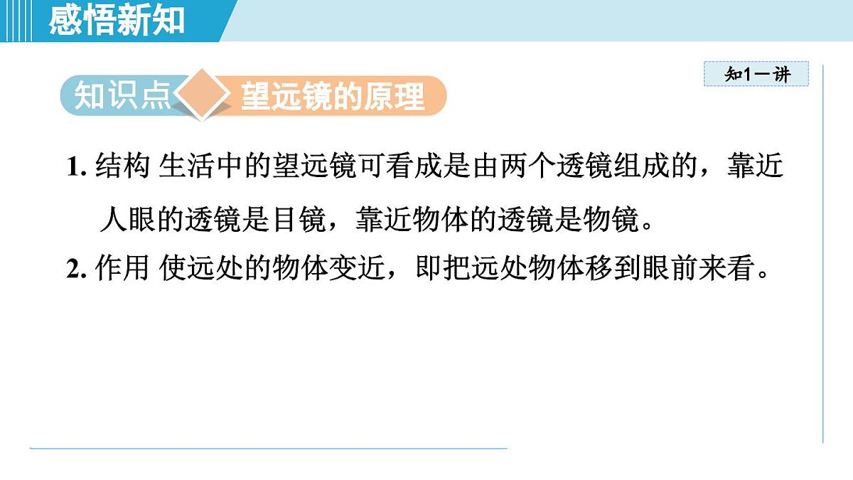 人教版八年级物理上册  5.5跨学科实践：制作望远镜（第五章 透镜及其应用  学习、上课课件）第3页