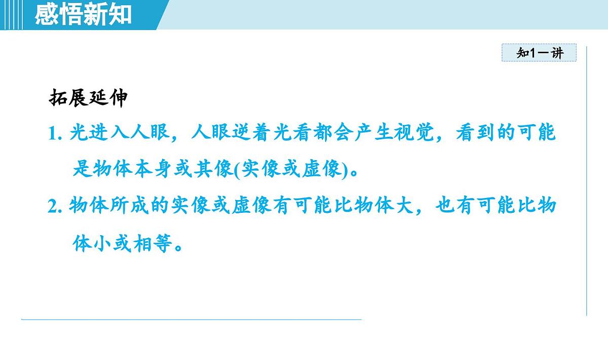 北师版八年级物理上册 第三节 平面镜成像的特点（第四章 光现象  学习、上课课件）第4页