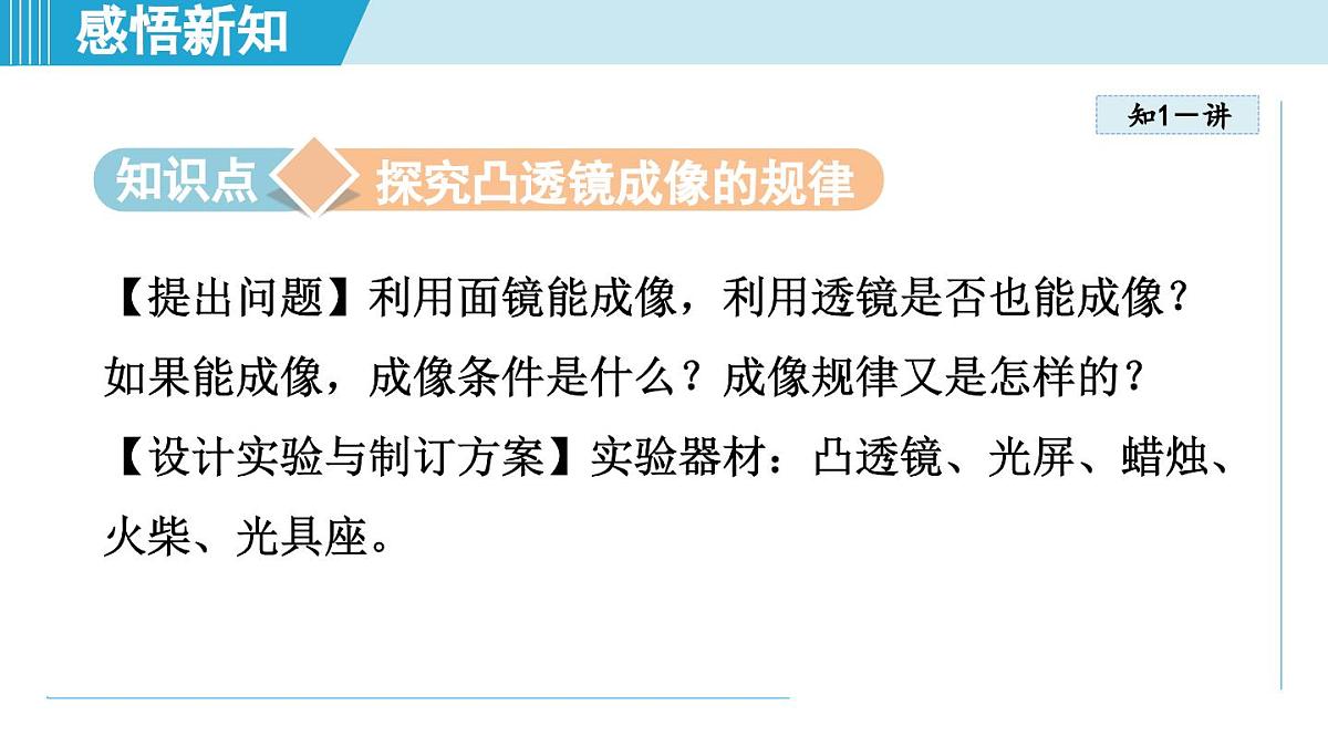 沪粤版八年级物理上册  3.6 凸透镜成像规律（第三章 光和眼睛  学习、上课课件）第3页