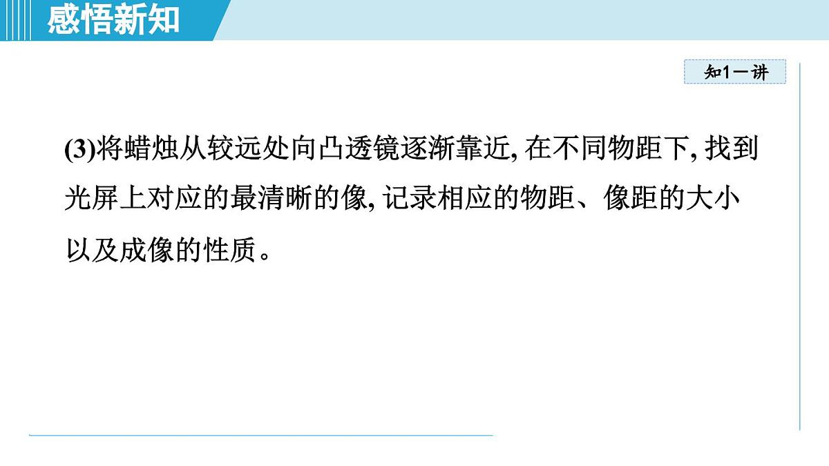沪粤版八年级物理上册  3.6 凸透镜成像规律（第三章 光和眼睛  学习、上课课件）第6页