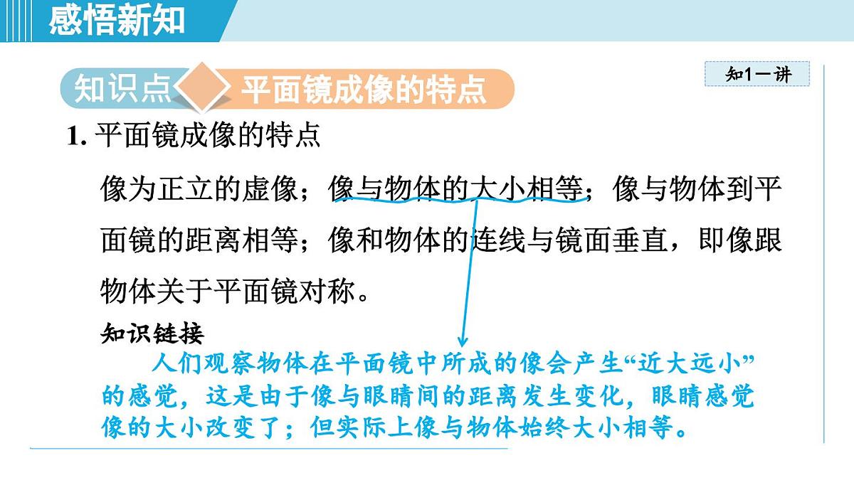教科版八年级物理上册  4.3平面镜成像（第4章 光的世界  学习、上课课件）第3页