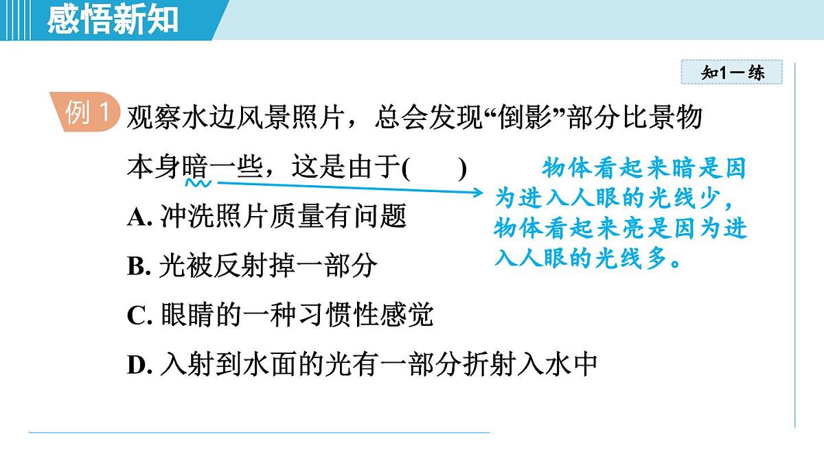 教科版八年级物理上册  4.4光的折射（第4章 光的世界  学习、上课课件）第6页