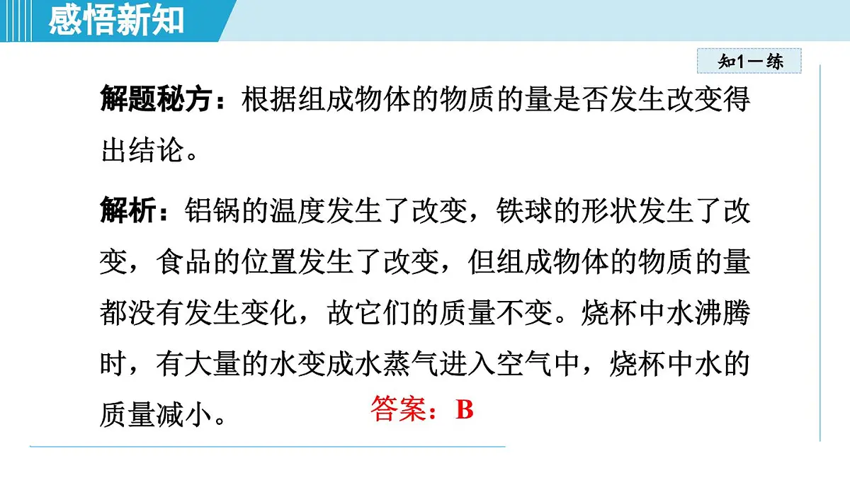 教科版八年级物理上册 6.1质 量（第6章 质量与密度 学习、上课课件）第8页