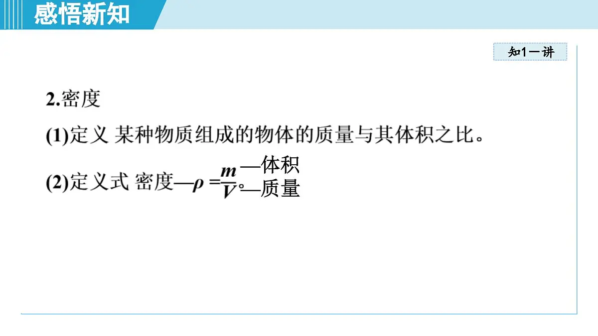 教科版八年级物理上册 6.2物质的密度（第6章 质量与密度 学习、上课课件）第8页