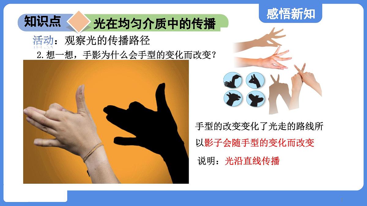 苏科版八年级物理上册  第二章 第二节 光的直线传播（学习、上课课件）第7页