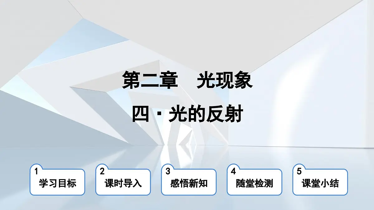苏科版八年级物理上册 第二章 第四节 光的反射（学习、上课课件）第1页