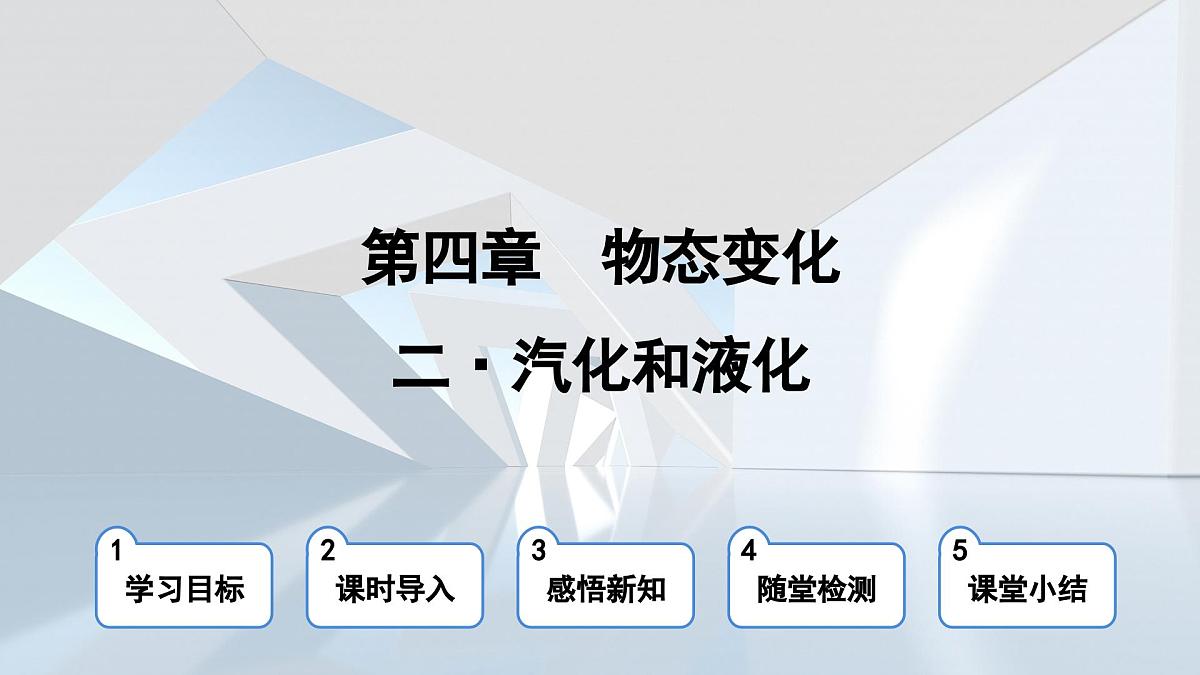苏科版八年级物理上册  第四章 第二节 汽化和液化（学习、上课课件）第1页