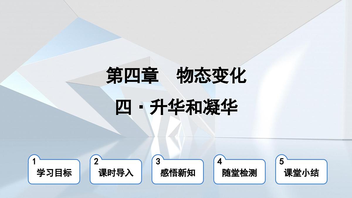 苏科版八年级物理上册  第四章 第四节 升华和凝华（学习、上课课件）第1页