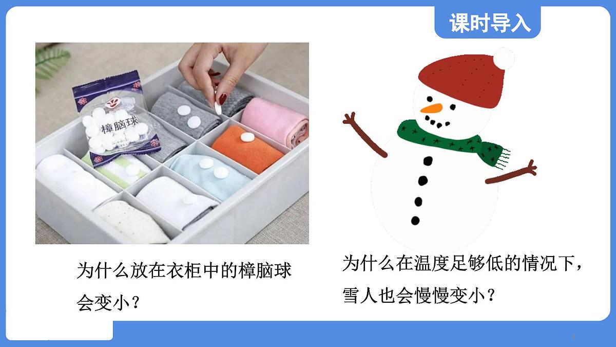 苏科版八年级物理上册  第四章 第四节 升华和凝华（学习、上课课件）第3页