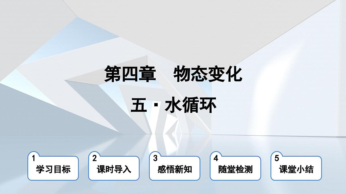 苏科版八年级物理上册  第四章 第五节 水循环（学习、上课课件）第1页