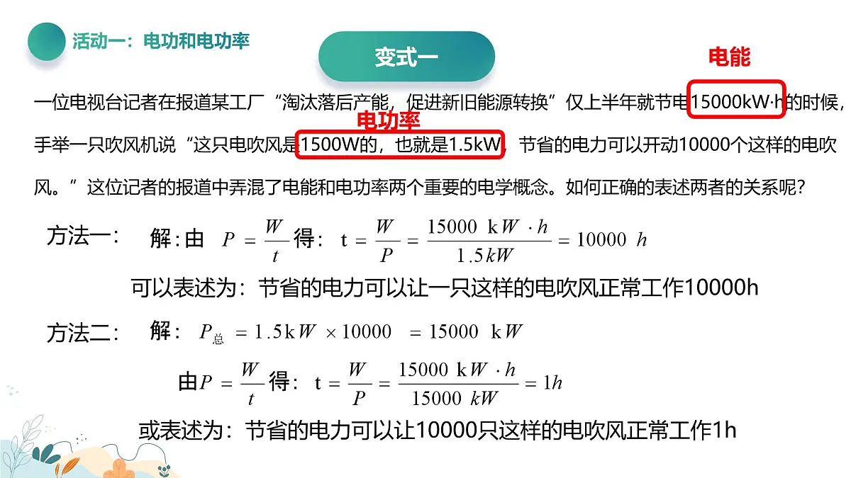 【教学课件】沪科版初中物理九年级全一册“电功、电功率”期末专项复习课第8页