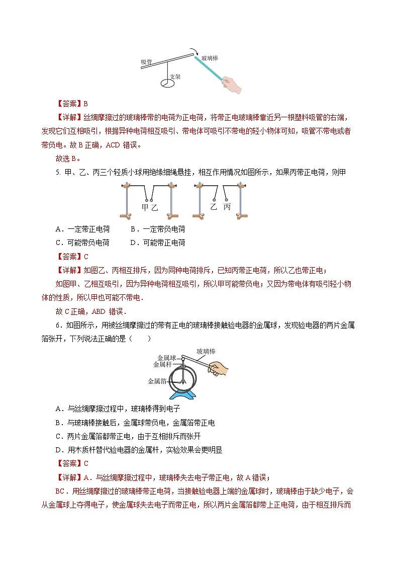 10.2 静电现象 （分层作业）（解析版）第2页