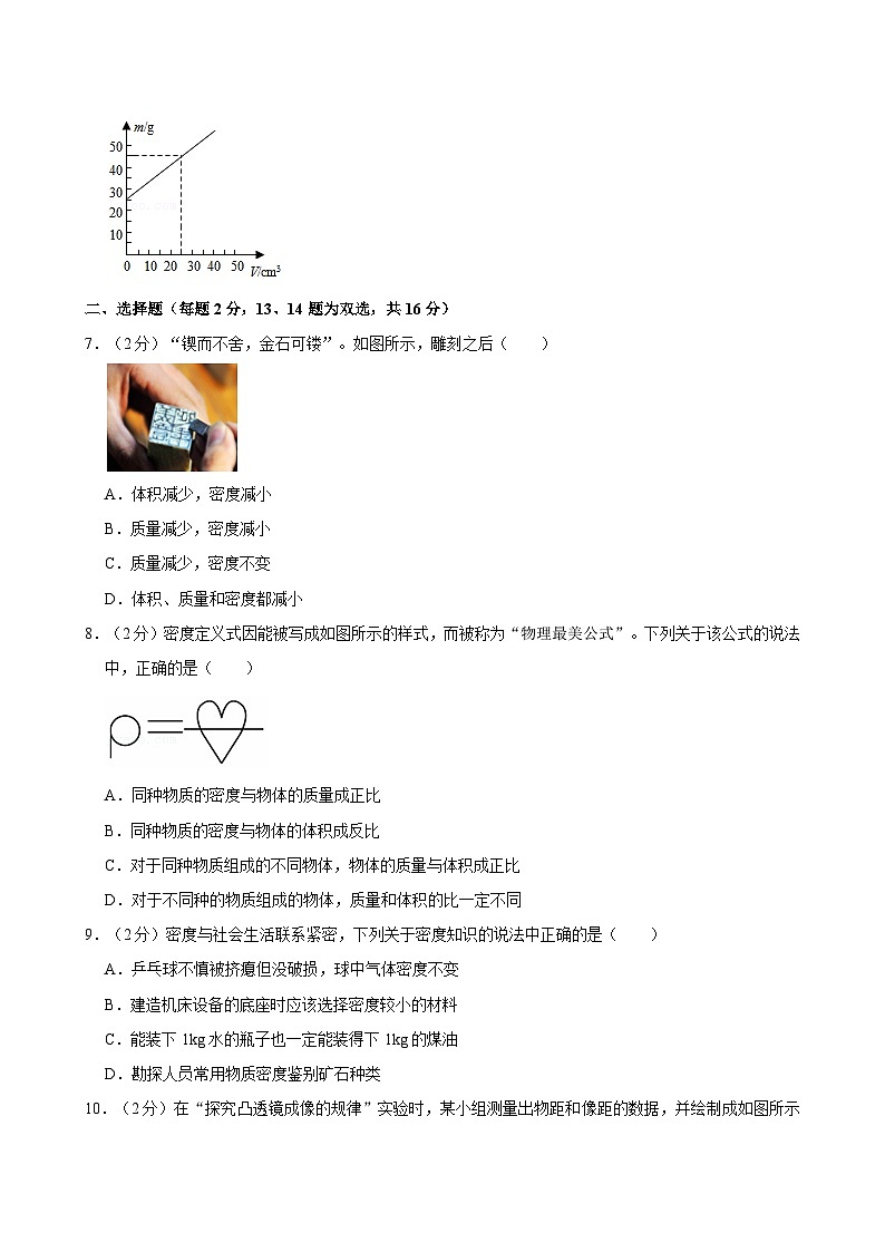 河南省南阳市第二十一学校2023-2024学年八年级上学期第二次月考物理试卷（12月份）第2页