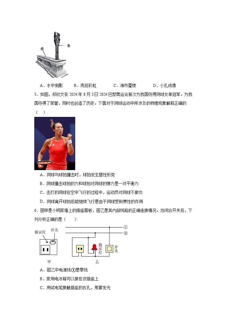 2025年山东省德州市武城县中考二模物理试题（附答案解析）第2页