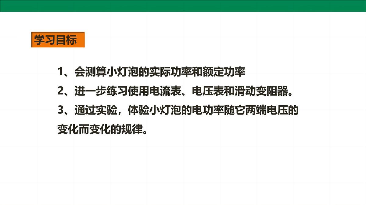 2025秋-人教版九年级物理18.3测量小灯泡的电功率（课件）第2页