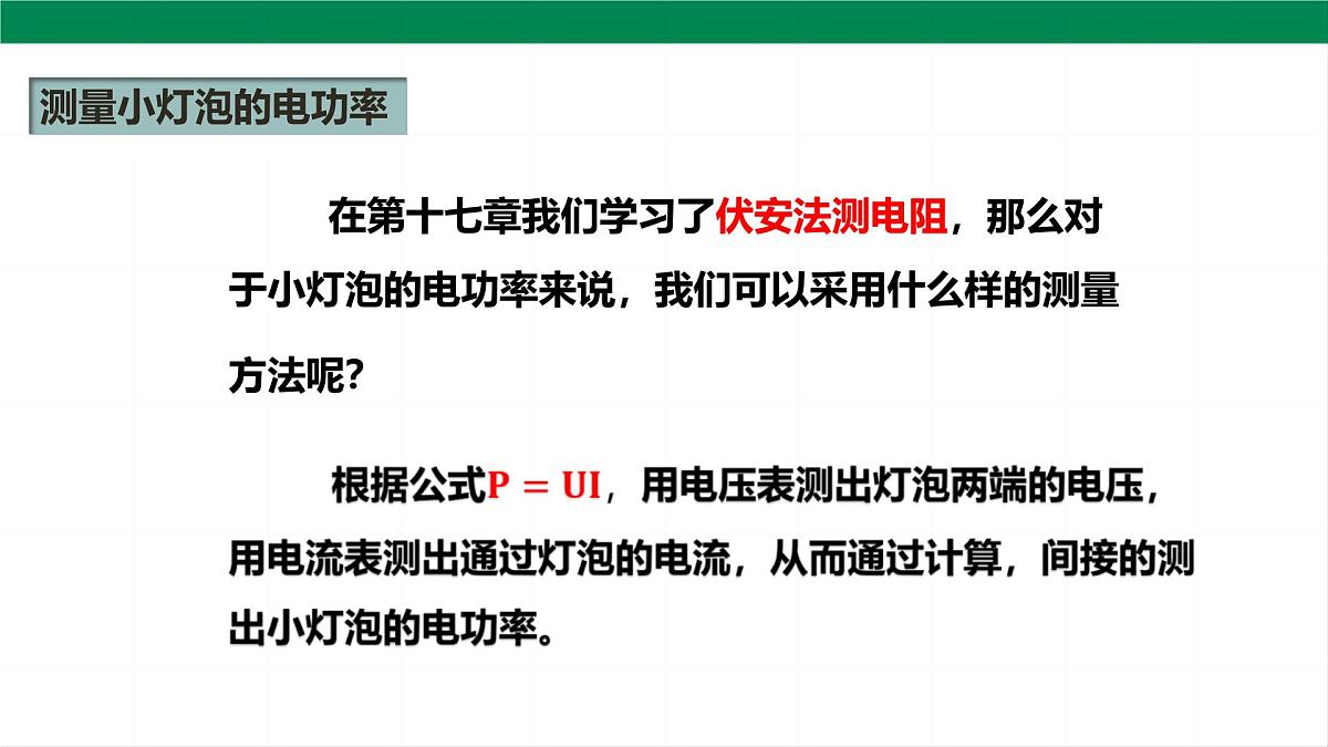 2025秋-人教版九年级物理18.3测量小灯泡的电功率（课件）第5页