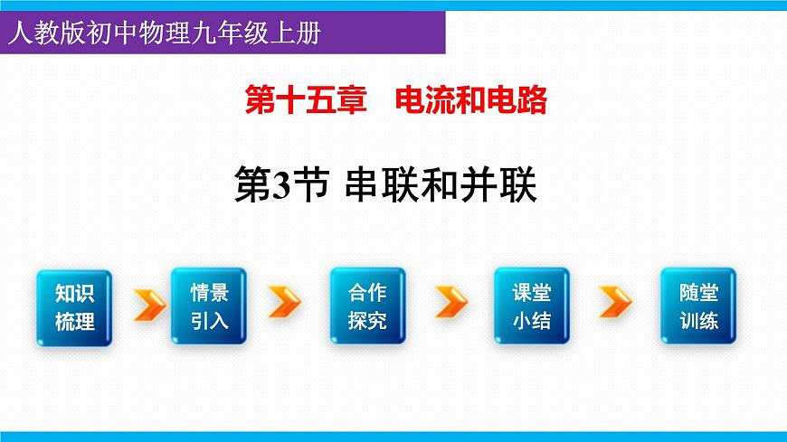 2025-2026学年人教九年级物理15.3 串联和并联 课件第1页