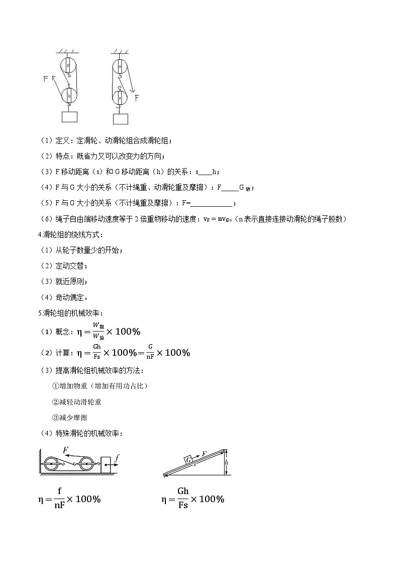 2026年中考物理一轮重点难点一遍过专题训练-简单机械（滑轮）（附答案解析）第2页