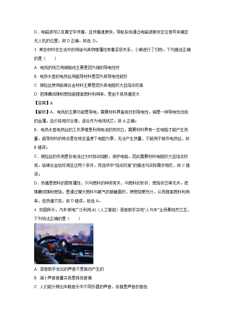 2025年山东省临沂市平邑县中考二模物理试题（解析版）第2页