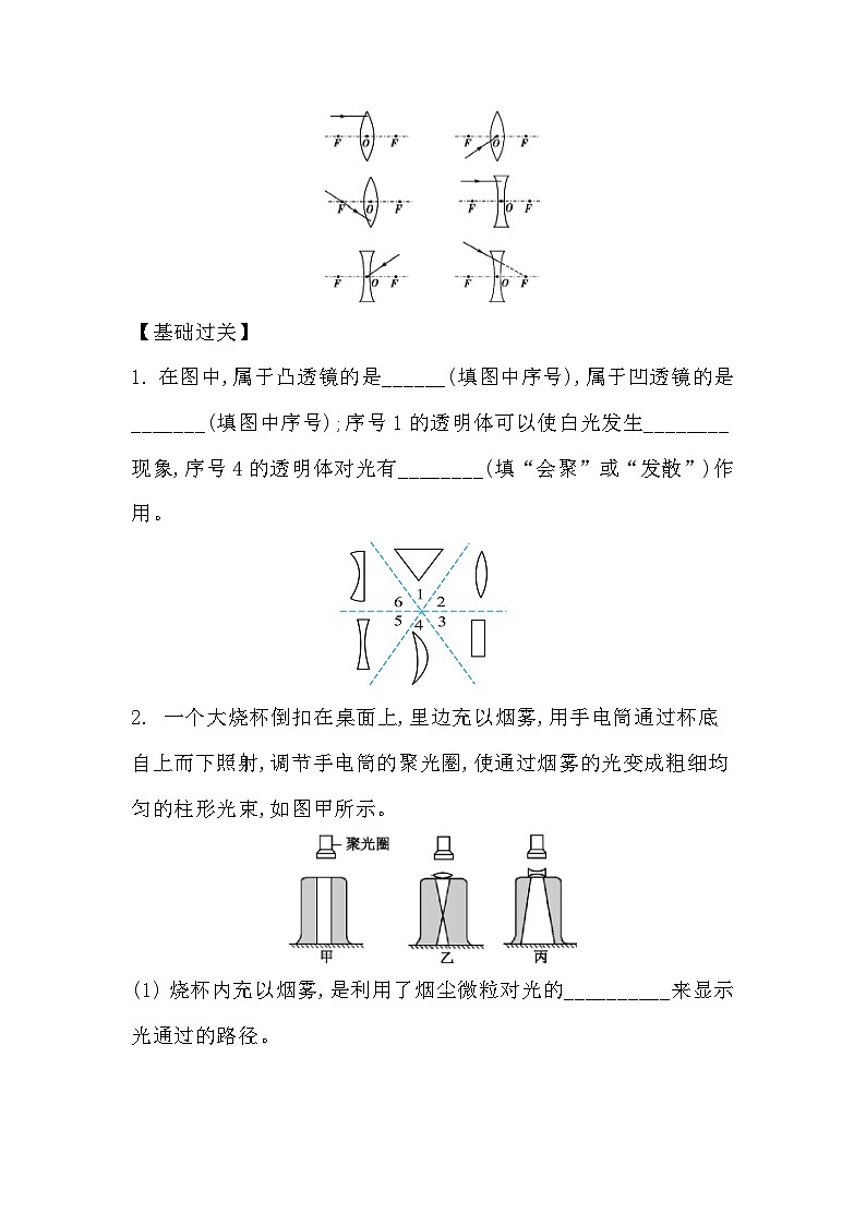人教版（2024）物理八年级上册5.1透镜同步练习含答案第3页