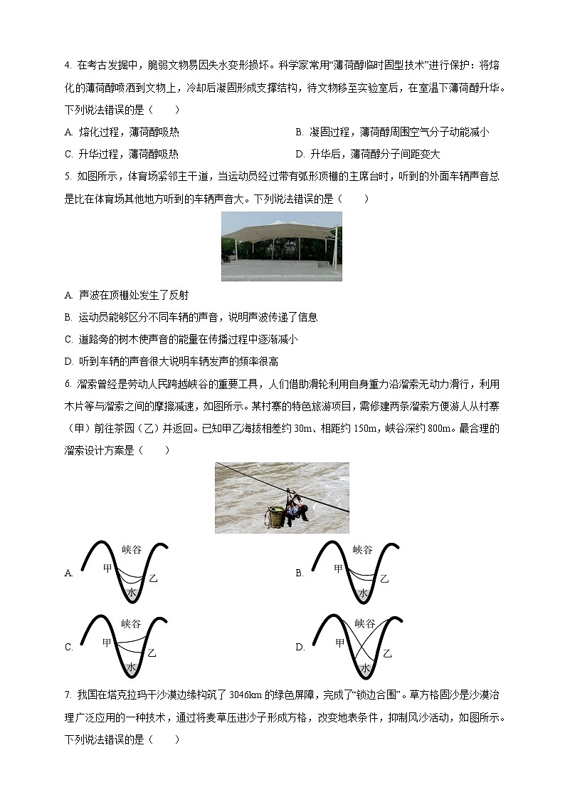 2025年山东省威海市中考物理真题（原卷版）第2页
