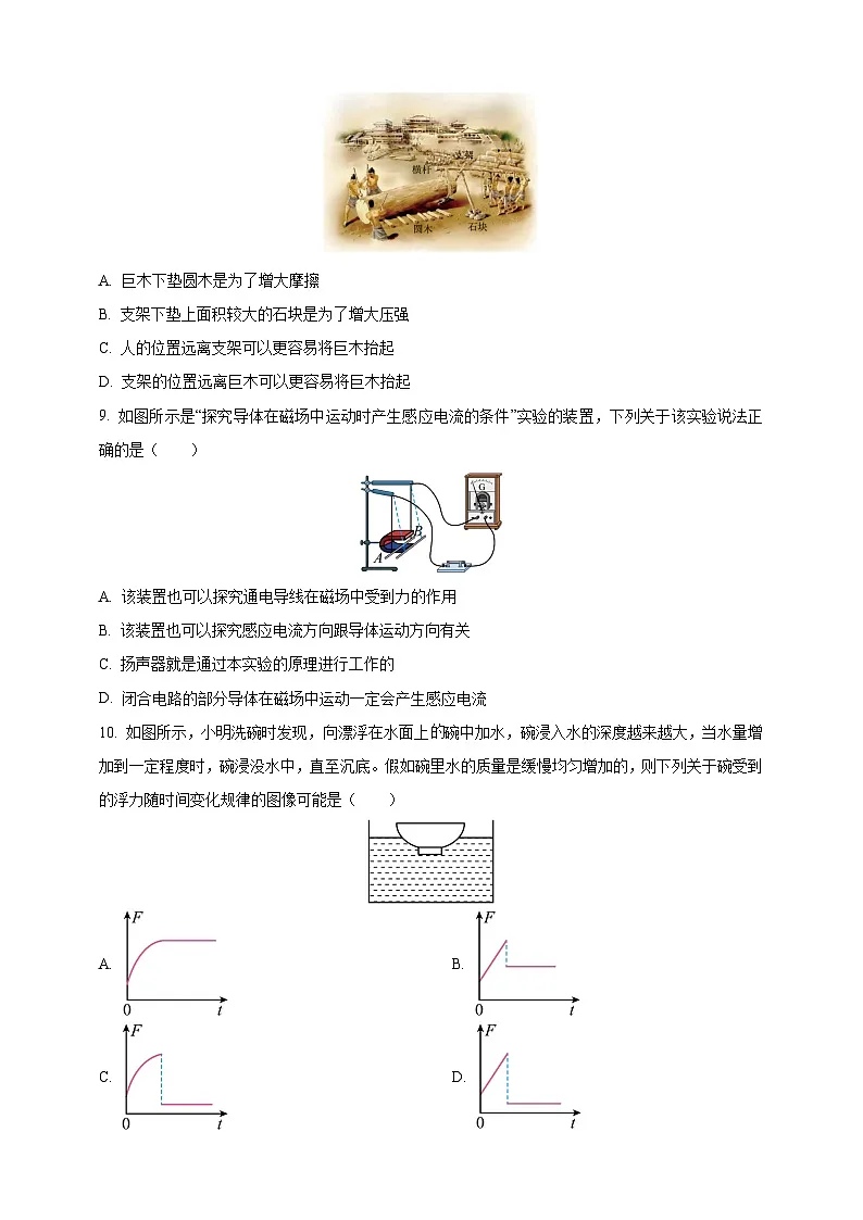 2025年山东省烟台市中考物理真题（原卷版）第3页