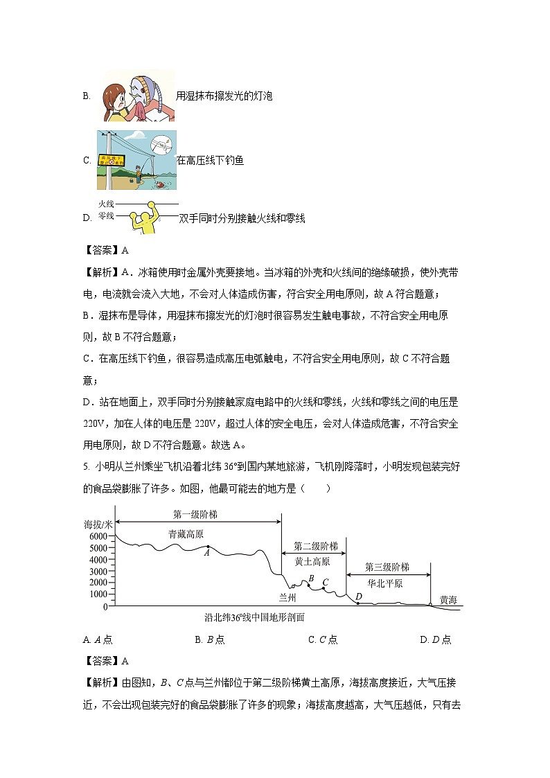 2025年广东省深圳市南山实验教育集团中考一模物理试卷（解析版）第3页