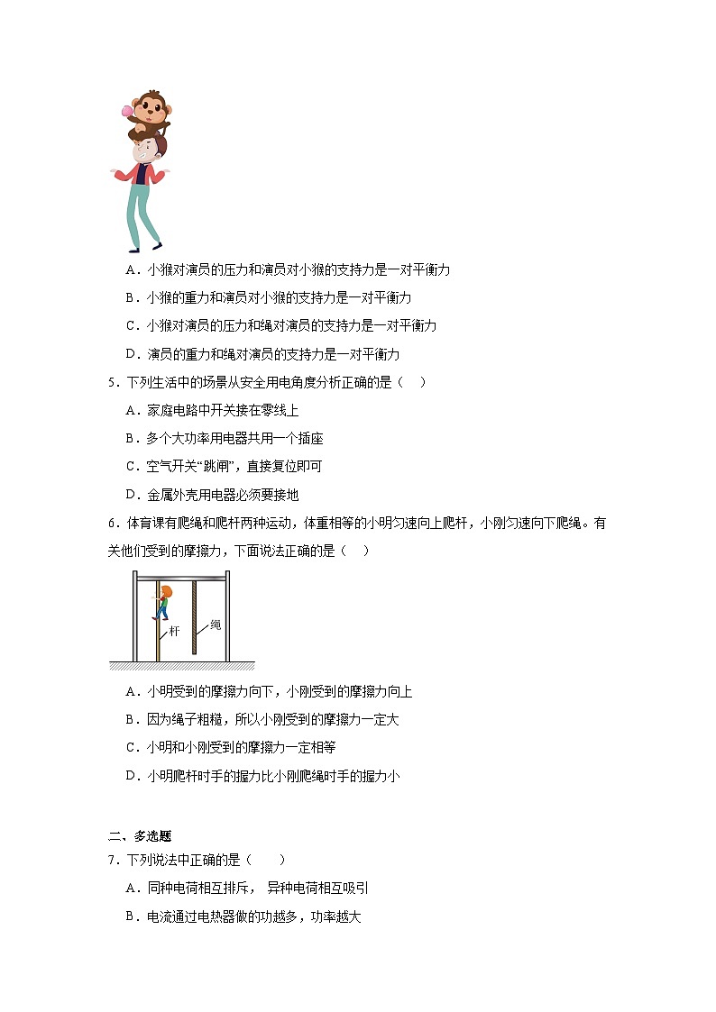 2025年河南省漯河市召陵区中考物理三模试卷（附答案解析）第2页