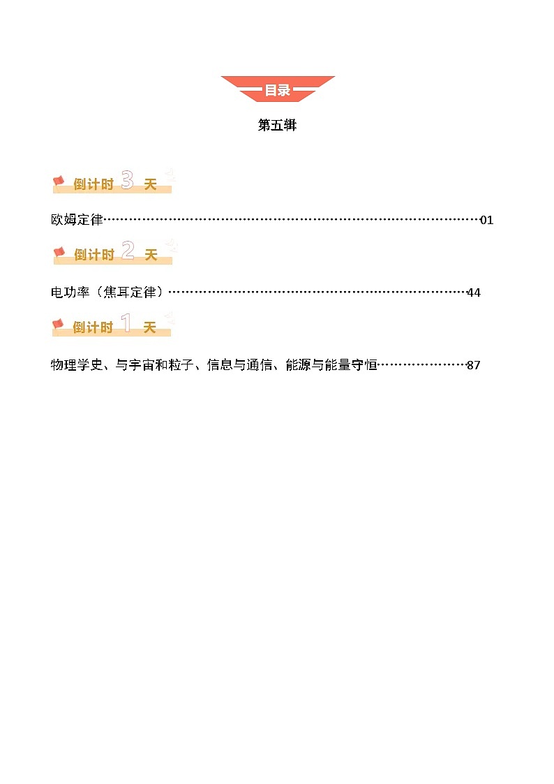 物理（五）-2025年中考考前20天终极冲刺攻略练习含答案第2页