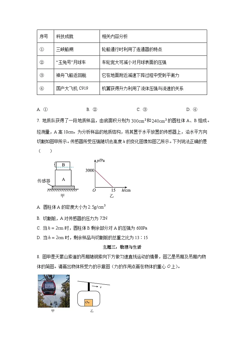 广东省深圳市龙岗区2024-2025学年八年级下学期4月期中物理试卷（学生版）第3页