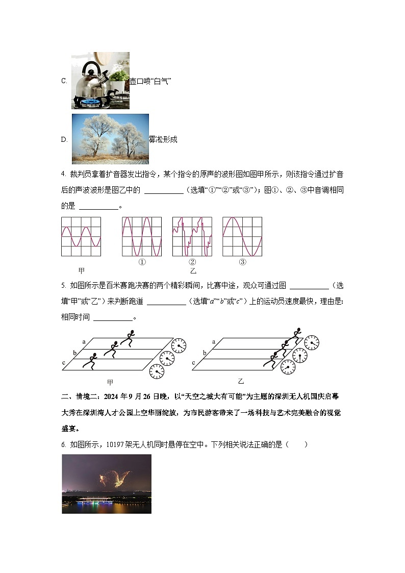 广东省深圳市宝安区2024-2025学年八年级上学期期末考试 (1)物理试卷（学生版）第2页