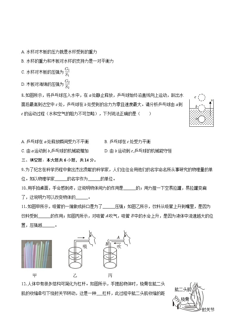 2024-2025学年河南省驻马店市上蔡县八年级（下）期末物理试卷-自定义类型第3页