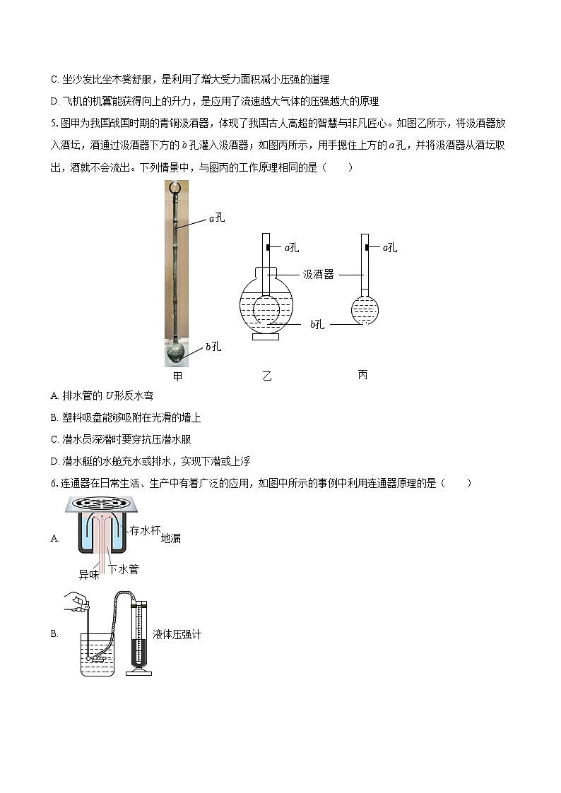 2024-2025学年黑龙江省牡丹江市八年级（下）期末物理试卷-自定义类型第2页