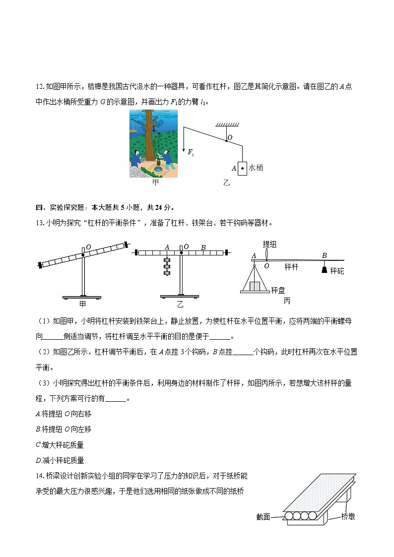 2024-2025学年吉林省松原市前郭县八年级（下）期末物理试卷-自定义类型第3页