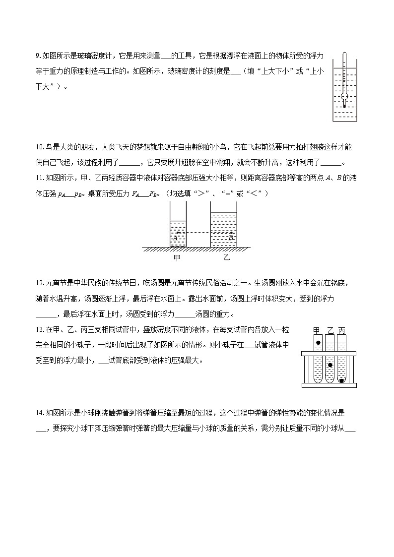 2024-2025学年江西省赣州市蓉江新区八年级（下）期末物理试卷-自定义类型第3页