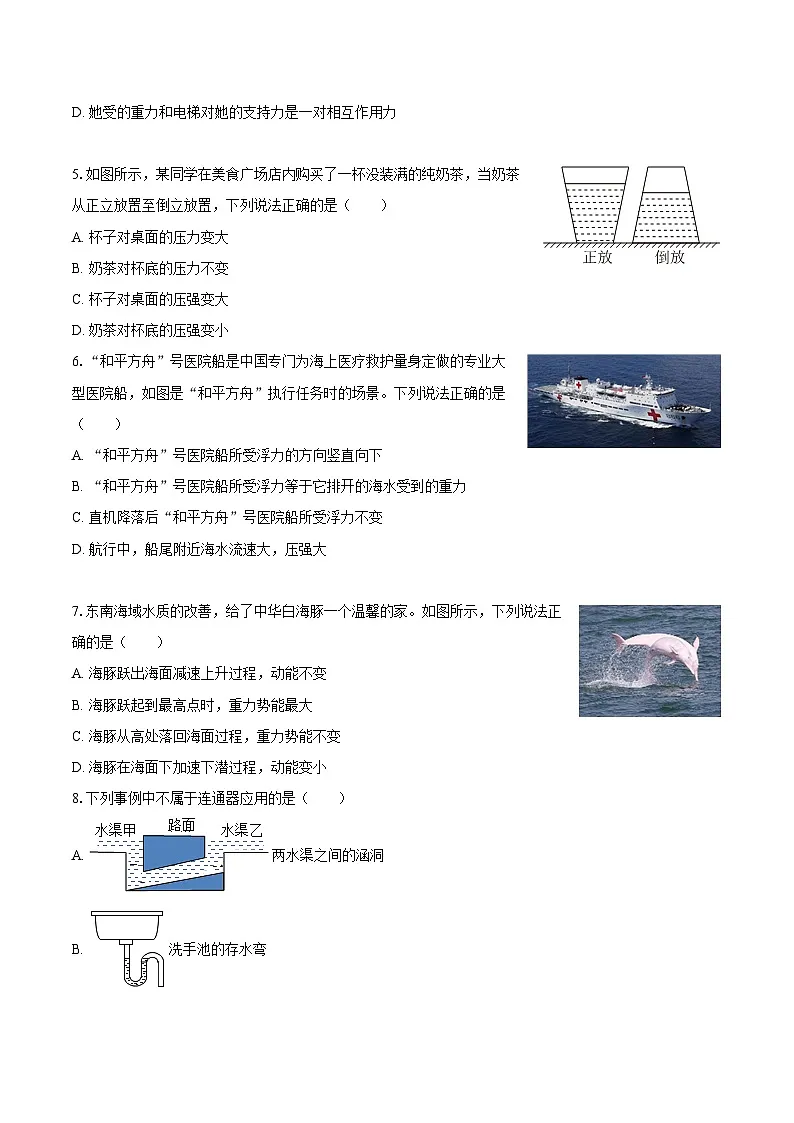 2024-2025学年湖北省黄冈市蕲春县八年级（下）期末物理试卷-自定义类型第2页