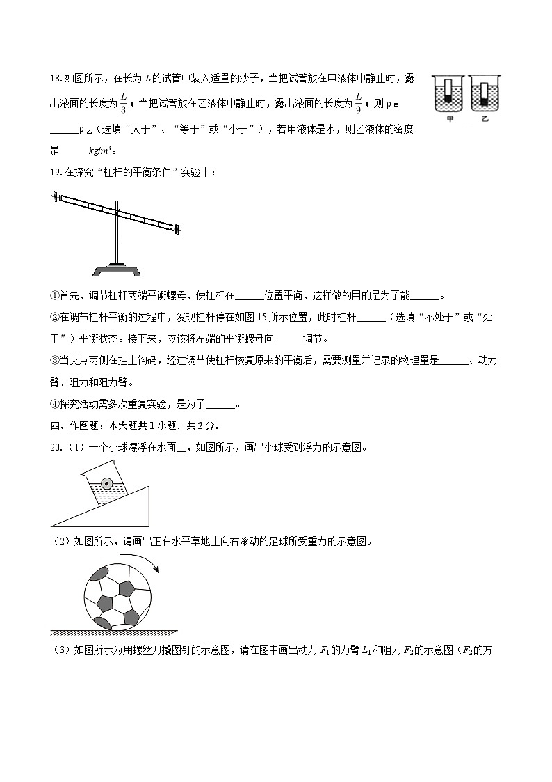2024-2025学年广西河池市天峨县八年级（下）期末物理试卷-自定义类型第3页