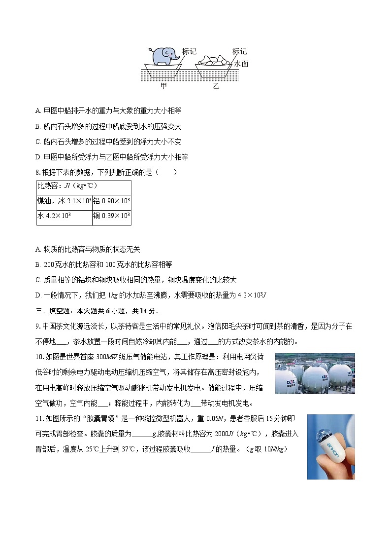2025-2026学年河南省信阳市羊山中学九年级（上）开学物理试卷（9月份）-自定义类型第3页