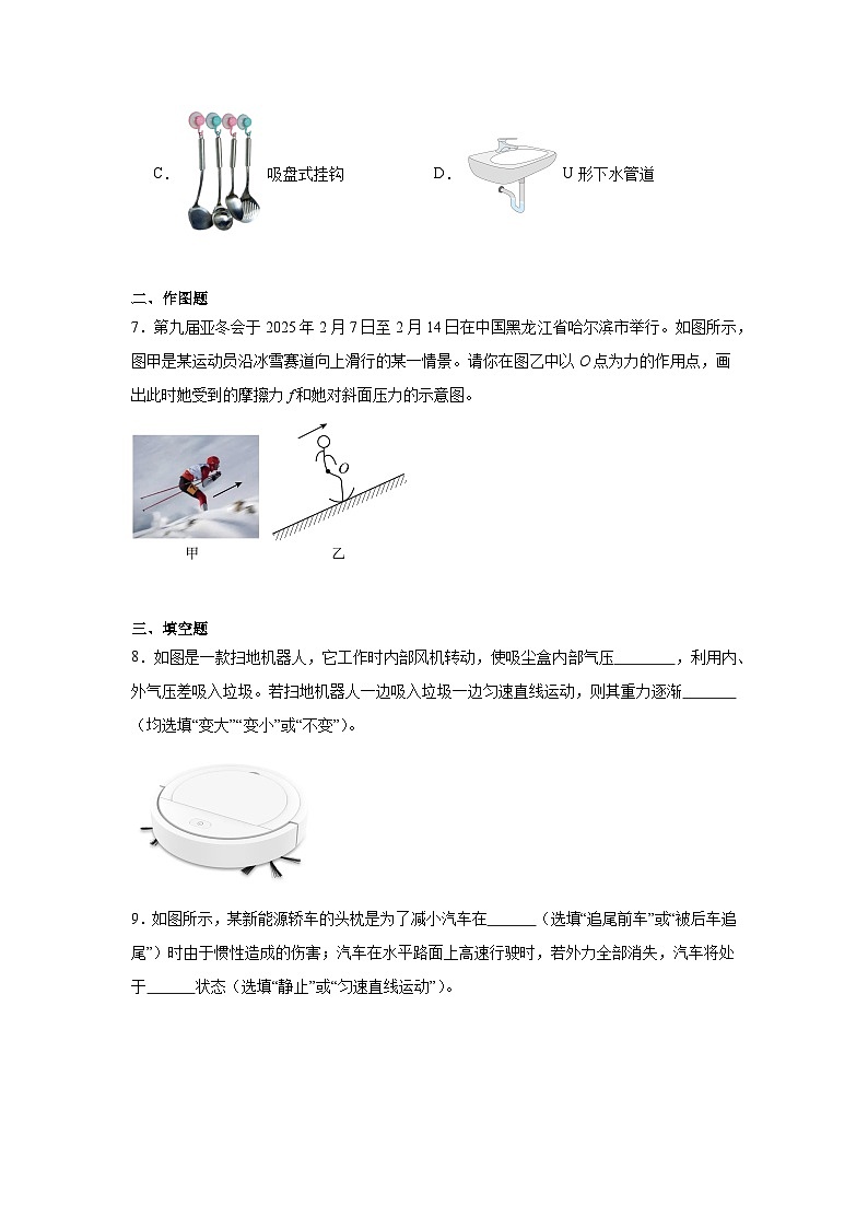 2024-2025学年广东省深圳市南山外国语学校八年级下学期期中物理试题第3页
