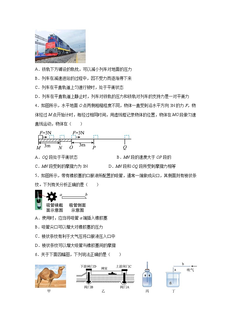 广东省广州市2023-2024学年八年级下学期期中考物理试卷第2页