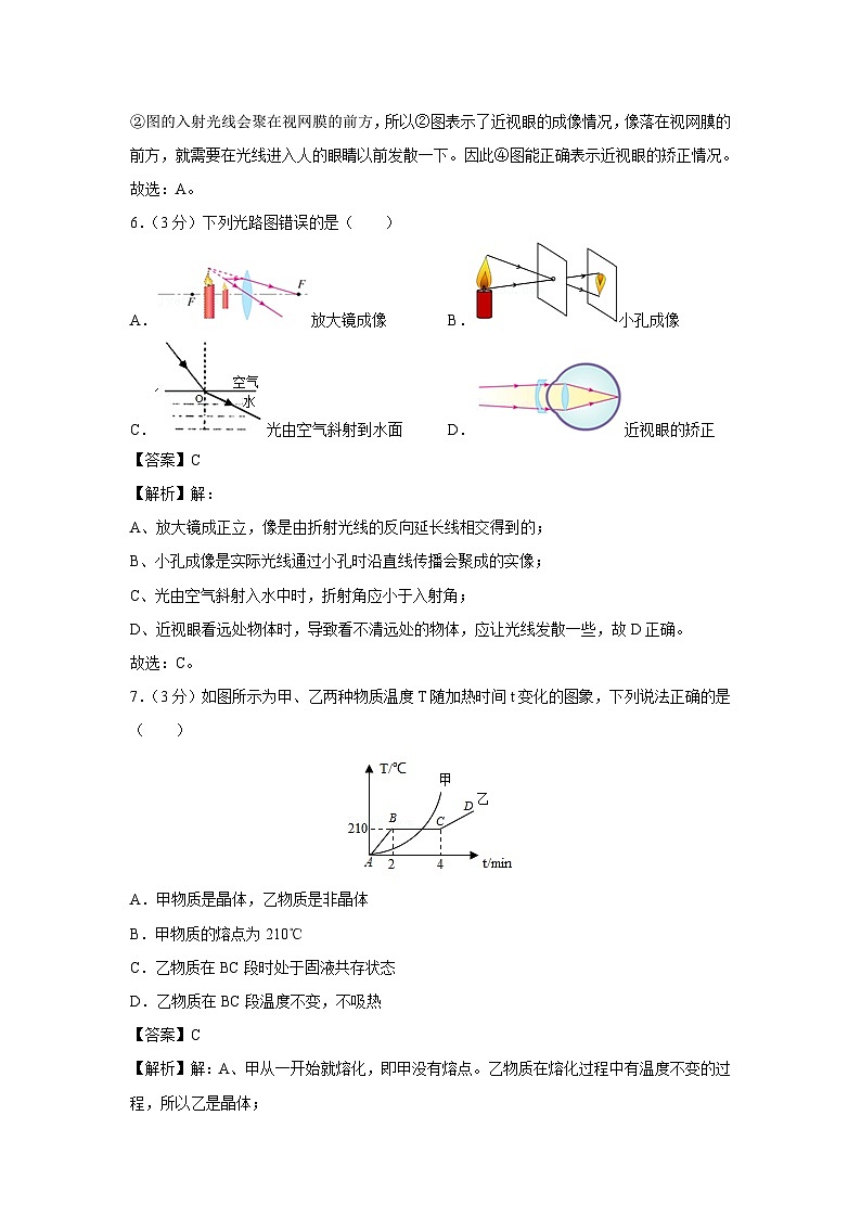 山东省德州市乐陵市2023-2024学年八年级上学期第二次月考物理物理试卷第3页