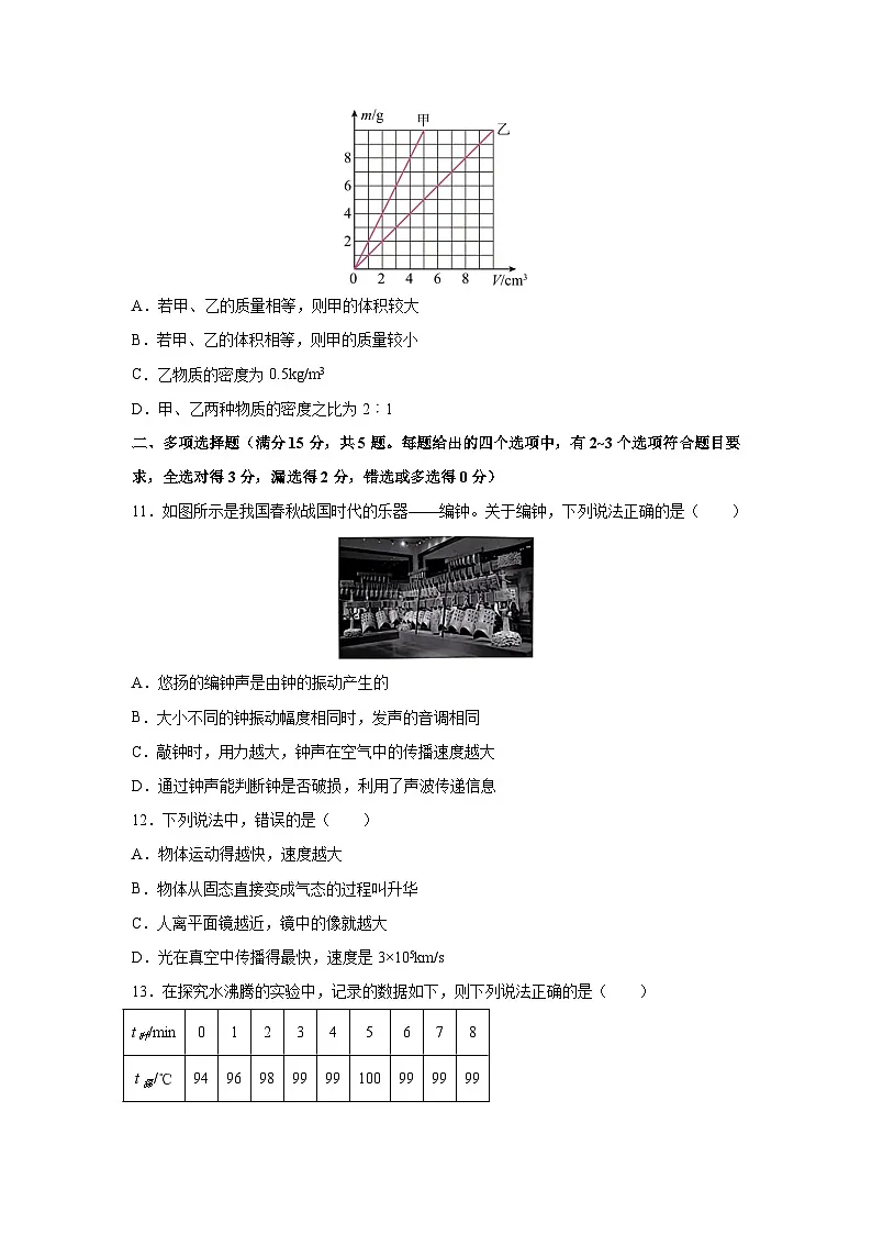 山东省青岛市市北区2022-2023学年八年级上学期期末考试物理（含解析）物理试卷第3页