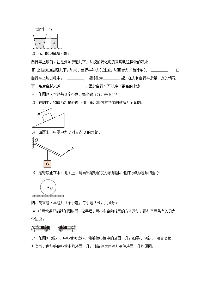 2023-2024学年人教版物理八年级下学期期末仿真模拟卷（贵州省统考专用）物理试卷第3页