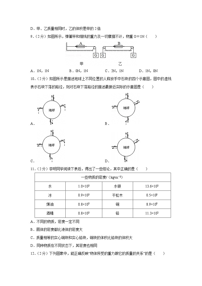 江苏省无锡市芦庄区2023-2024学年八年级下学期月考（3月份）物理试卷第3页