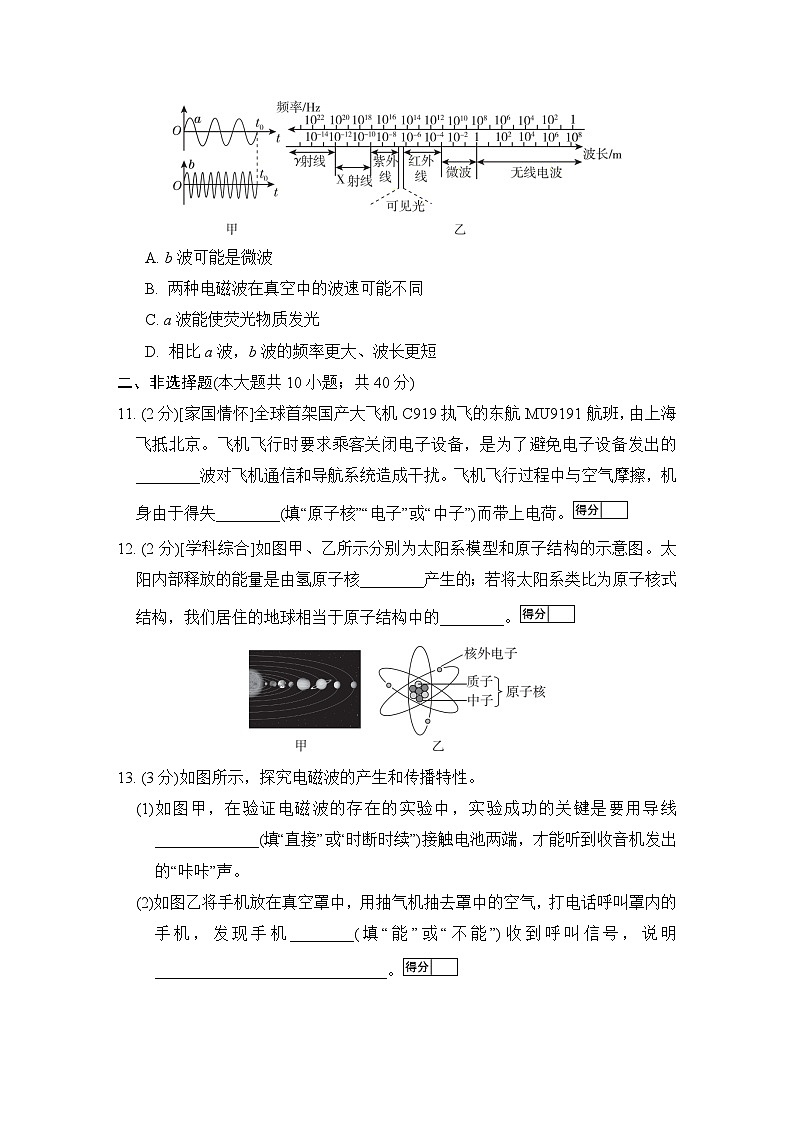 第二十一电磁波及其应用、二十二章 能源与可持续发展　学情评估卷（含答案）2025-2026学年人教版九年级物理全册第3页