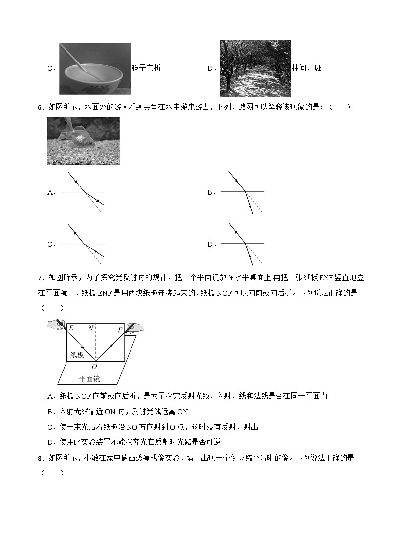 广东省东莞市2025年八年级上学期期中物理试题附答案第2页